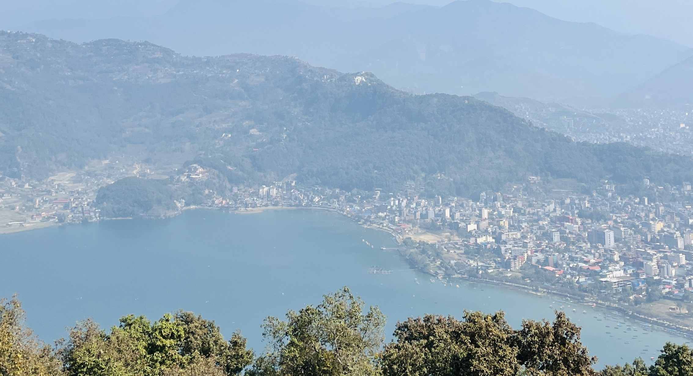 Raja Shahi overlooking Phewa Lake and the lush Pokhara valley from a scenic viewpoint